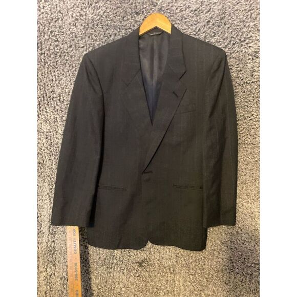 Perry Ellis Portfolio Men's Gray 1 Piece Suit Size L Classic Fit Formal - Picture 1 of 13